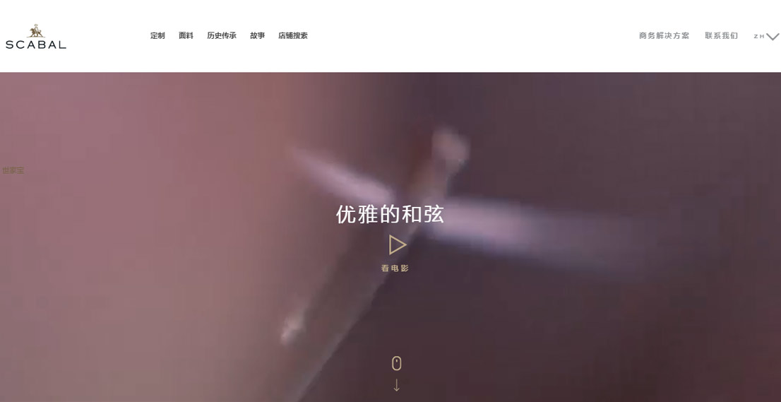 视频服装网站设计